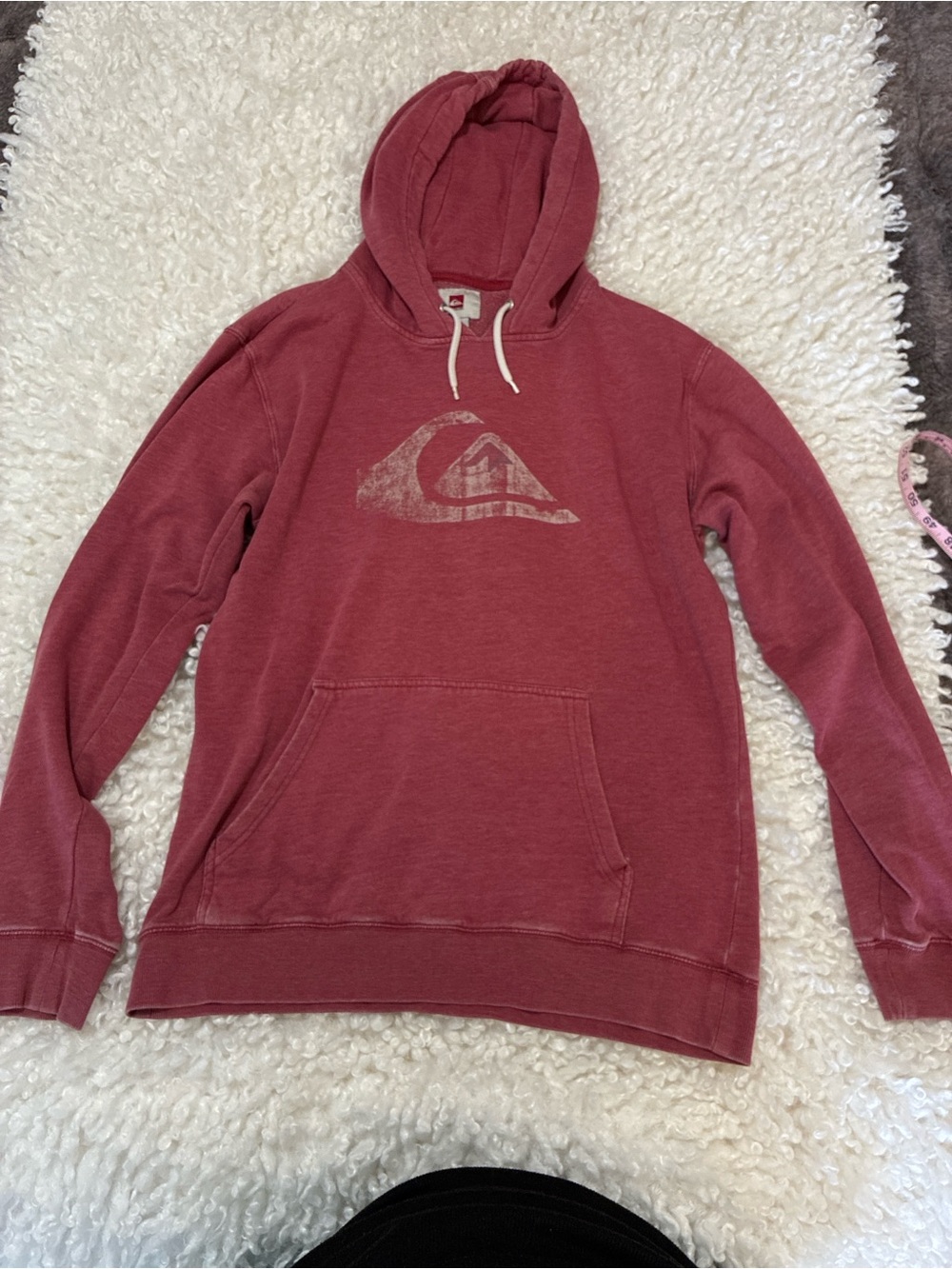 Quiksilver Men's Hooded Pullover - Wine